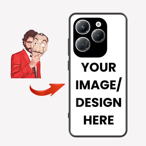 Infinix Hot 40 Pro Customized Cover - Upload Your Photo - Ultra Shine Premium Metal Phone Case