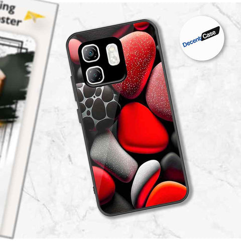 Infinix Hot 50i Cover - 3D Pebble Design - HQ Ultra Shine Premium Metal Phone Case