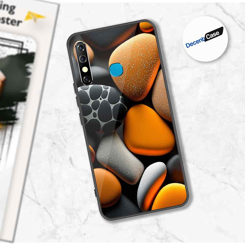 Tecno Spark 4 Cover - 3D Pebble Design - HQ Ultra Shine Premium Metal Phone Case