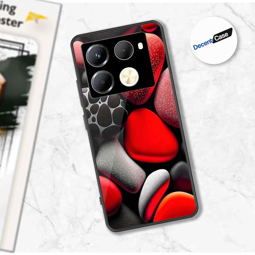 Infinix Note 40 Pro Cover - 3D Pebble Design - HQ Ultra Shine Premium Metal Phone Case