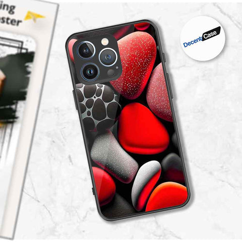 iPhone 13 Pro Max Cover - 3D Pebble Design - HQ Ultra Shine Premium Metal Phone Case