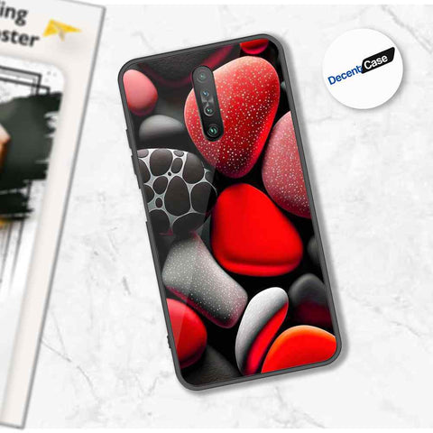 Xiaomi Redmi K30 Cover - 3D Pebble Design - HQ Ultra Shine Premium Metal Phone Case