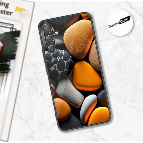 Samsung Galaxy M55 Cover - 3D Pebble Design - HQ Ultra Shine Premium Metal Phone Case