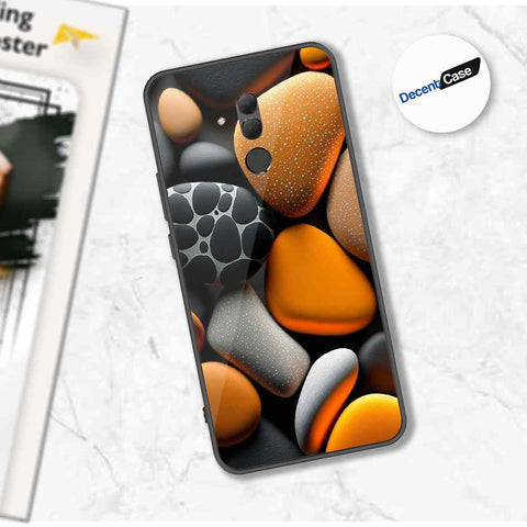 Huawei Mate 20 Lite Cover - 3D Pebble Design - HQ Ultra Shine Premium Metal Phone Case
