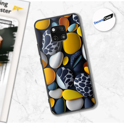 Huawei Mate 20 Pro Cover - 3D Pebble Design - HQ Ultra Shine Premium Metal Phone Case