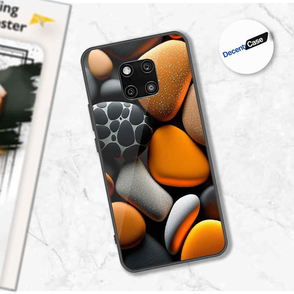 Huawei Mate 20 Pro Cover - 3D Pebble Design - HQ Ultra Shine Premium Metal Phone Case