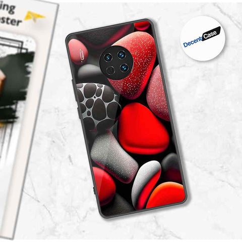 Huawei Mate 30 Cover - 3D Pebble Design - HQ Ultra Shine Premium Metal Phone Case