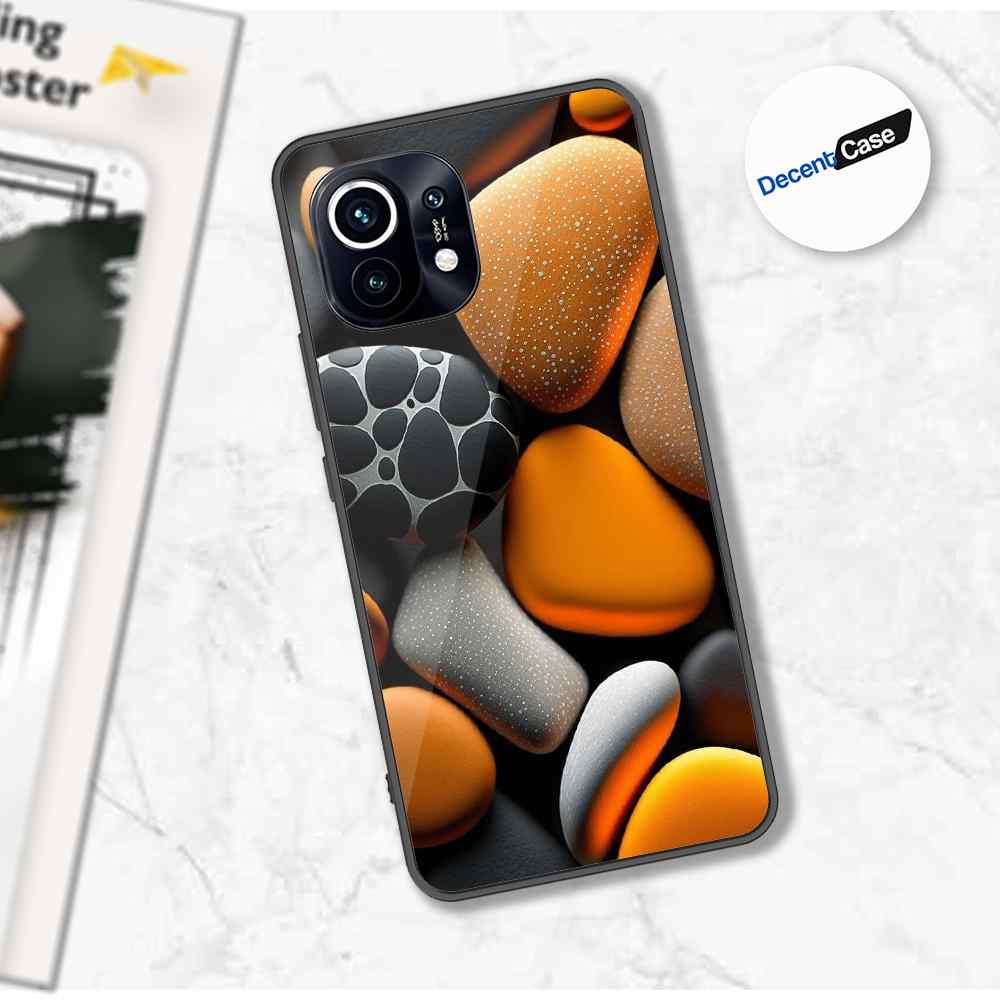 Xiaomi Mi 11 Cover - 3D Pebble Design - HQ Ultra Shine Premium Metal Phone Case