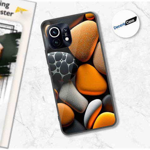 Xiaomi Mi 11 Cover - 3D Pebble Design - HQ Ultra Shine Premium Metal Phone Case