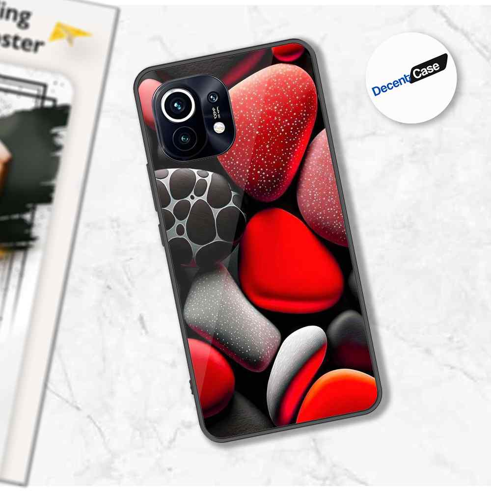 Xiaomi Mi 11 Cover - 3D Pebble Design - HQ Ultra Shine Premium Metal Phone Case