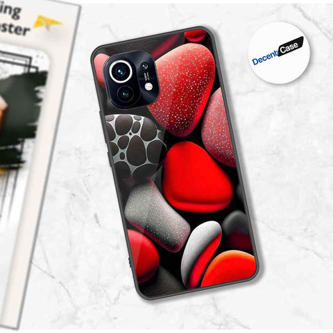 Xiaomi Mi 11 Cover - 3D Pebble Design - HQ Ultra Shine Premium Metal Phone Case