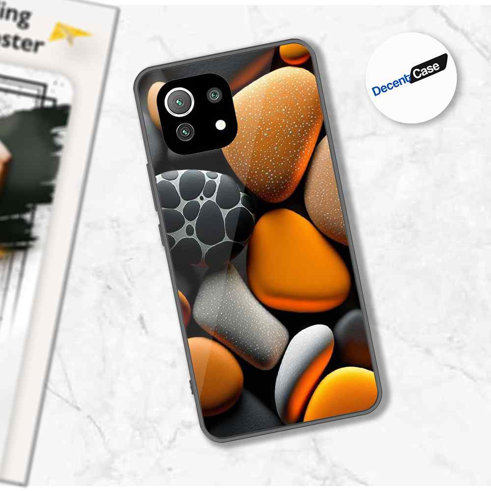 Xiaomi 11 Lite 5G NE Cover - 3D Pebble Design - HQ Ultra Shine Premium Metal Phone Case