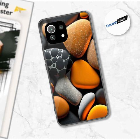 Xiaomi 11 Lite 5G NE Cover - 3D Pebble Design - HQ Ultra Shine Premium Metal Phone Case