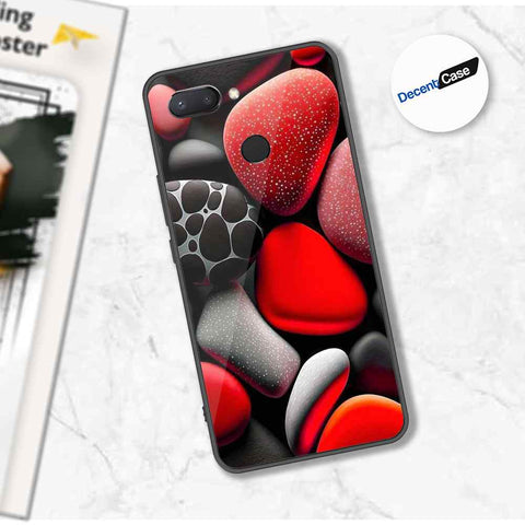 Xiaomi Mi 8 Lite Cover - 3D Pebble Design - HQ Ultra Shine Premium Metal Phone Case