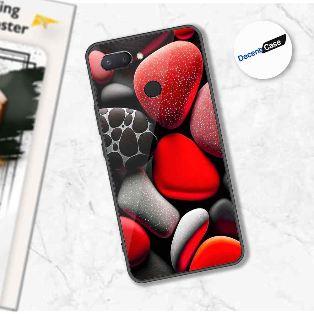 Xiaomi Mi 8 Lite Cover - 3D Pebble Design - HQ Ultra Shine Premium Metal Phone Case