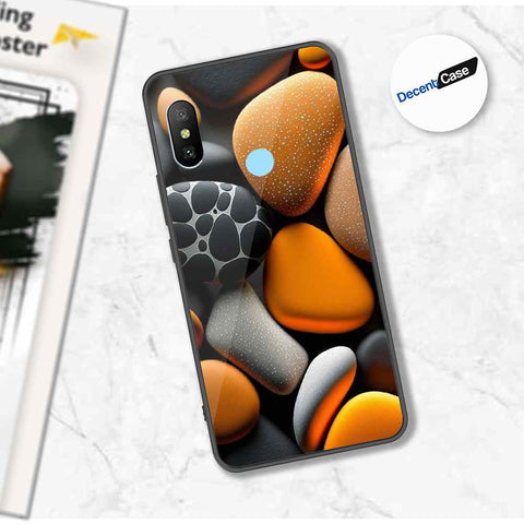 Xiaomi Mi A2 / Mi 6X Cover - 3D Pebble Design - HQ Ultra Shine Premium Metal Phone Case