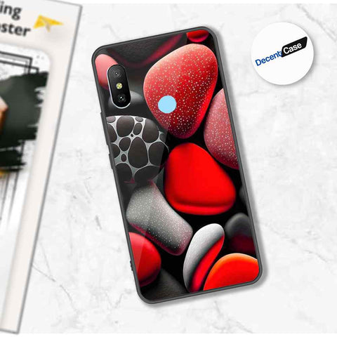Xiaomi Mi A2 Lite / Redmi 6 Pro Cover - 3D Pebble Design - HQ Ultra Shine Premium Metal Phone Case