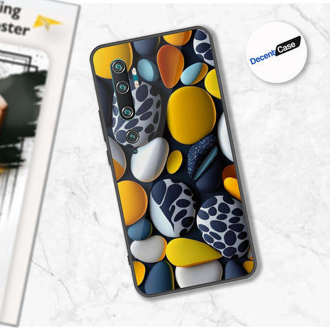 Xiaomi Mi Note 10 Cover - 3D Pebble Design - HQ Ultra Shine Premium Metal Phone Case
