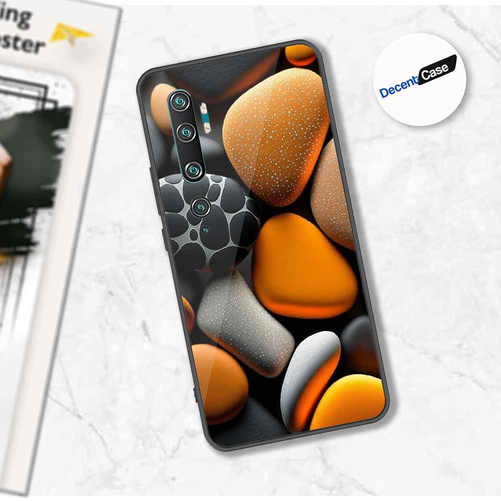 Xiaomi Mi Note 10 Cover - 3D Pebble Design - HQ Ultra Shine Premium Metal Phone Case