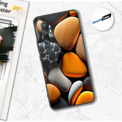 Xiaomi Mi Note 10 Cover - 3D Pebble Design - HQ Ultra Shine Premium Metal Phone Case