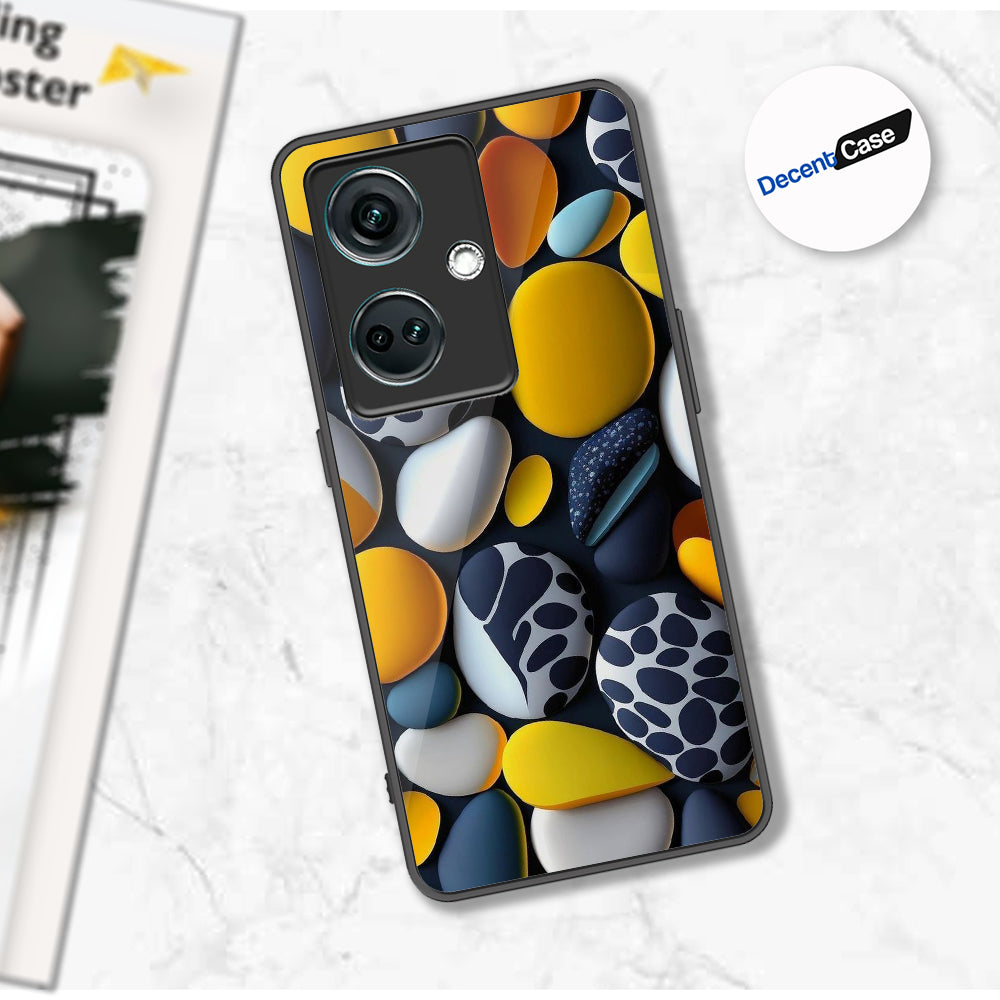 OnePlus Nord CE3 Cover - 3D Pebble Design - HQ Ultra Shine Premium Metal Phone Case