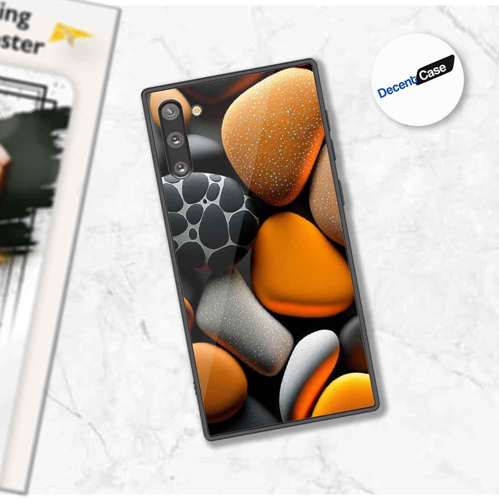 Samsung Galaxy Note 10 Cover - 3D Pebble Design - HQ Ultra Shine Premium Metal Phone Case