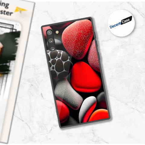 Samsung Galaxy Note 10 Cover - 3D Pebble Design - HQ Ultra Shine Premium Metal Phone Case