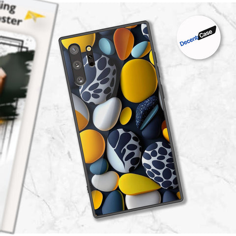 Samsung Galaxy Note 10 Plus Cover - 3D Pebble Design - HQ Ultra Shine Premium Metal Phone Case