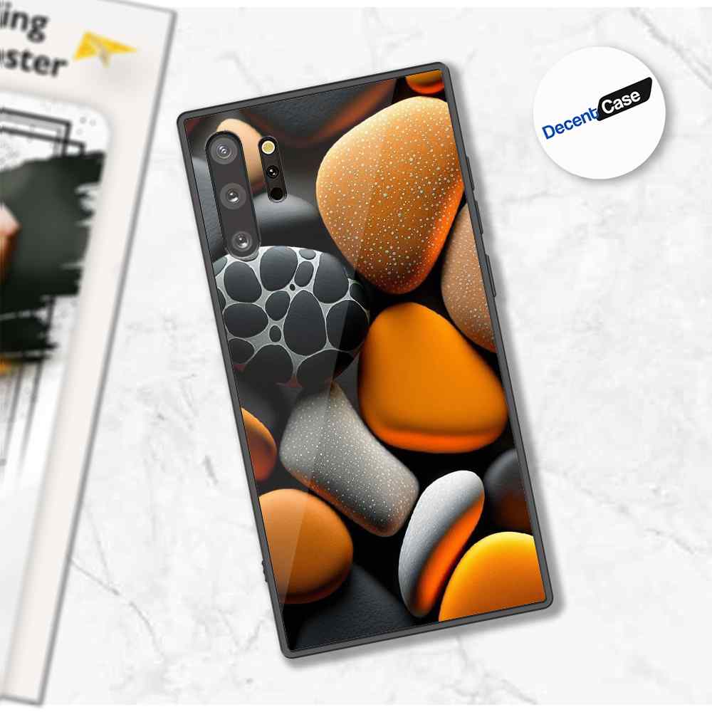 Samsung Galaxy Note 10 Plus Cover - 3D Pebble Design - HQ Ultra Shine Premium Metal Phone Case