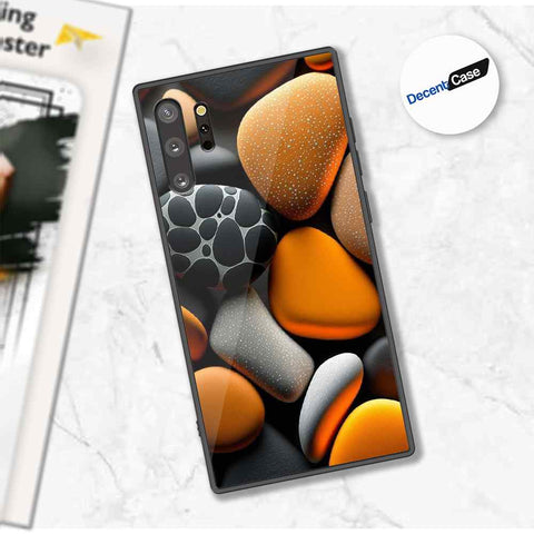 Samsung Galaxy Note 10 Plus Cover - 3D Pebble Design - HQ Ultra Shine Premium Metal Phone Case