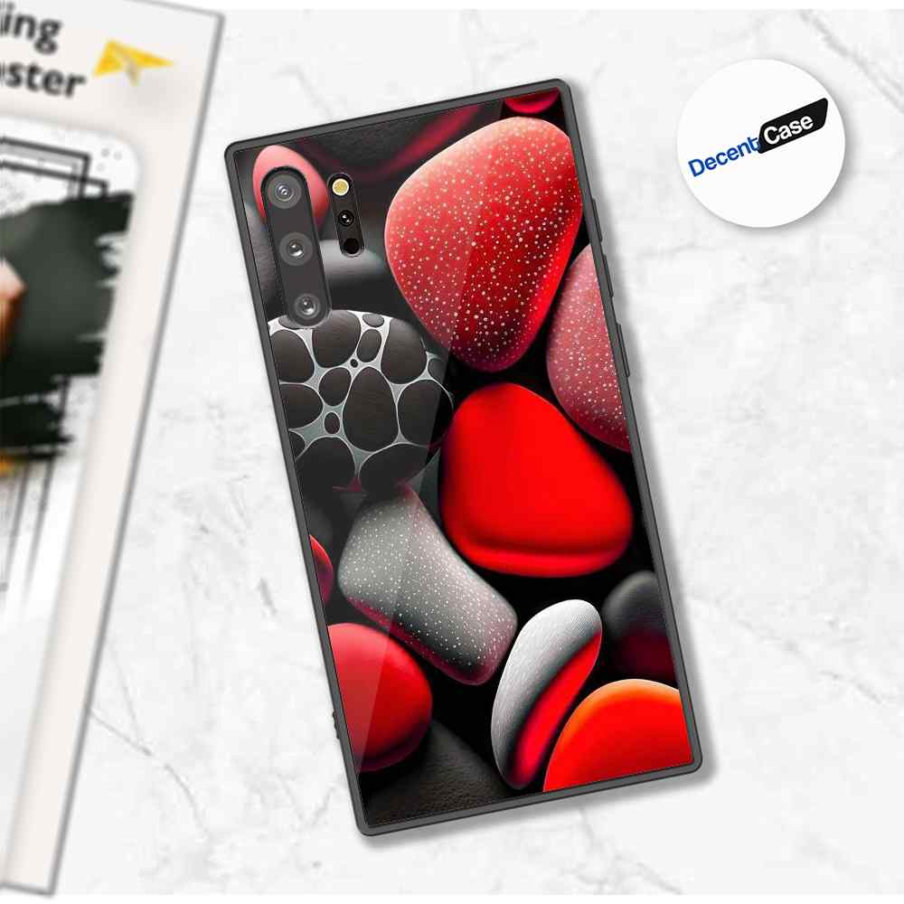 Samsung Galaxy Note 10 Plus Cover - 3D Pebble Design - HQ Ultra Shine Premium Metal Phone Case
