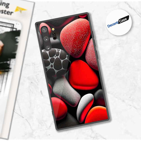 Samsung Galaxy Note 10 Plus Cover - 3D Pebble Design - HQ Ultra Shine Premium Metal Phone Case
