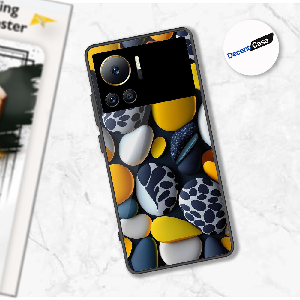 Infinix Note 12 VIP Cover - 3D Pebble Design - HQ Ultra Shine Premium Metal Phone Case