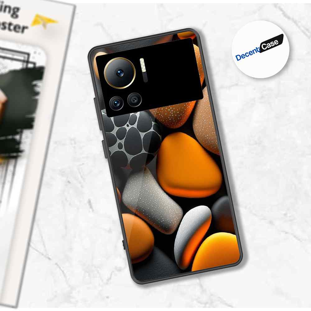 Infinix Note 12 VIP Cover - 3D Pebble Design - HQ Ultra Shine Premium Metal Phone Case