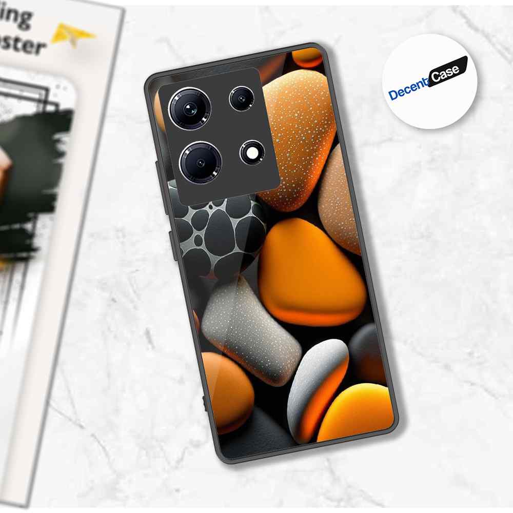 Infinix Note 30 Cover - 3D Pebble Design - HQ Ultra Shine Premium Metal Phone Case