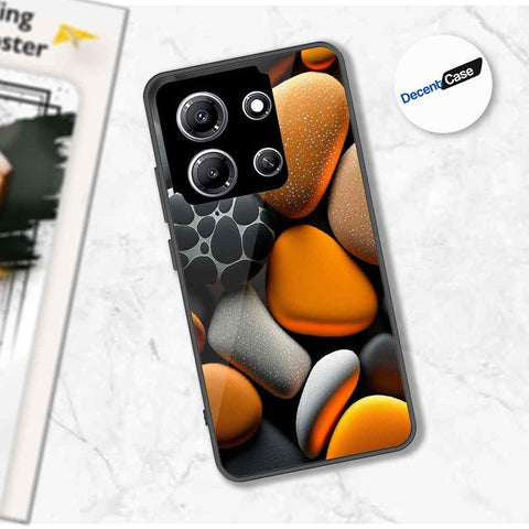 Infinix Note 30i Cover - 3D Pebble Design - HQ Ultra Shine Premium Metal Phone Case
