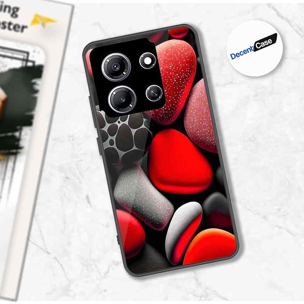 Infinix Note 30i Cover - 3D Pebble Design - HQ Ultra Shine Premium Metal Phone Case