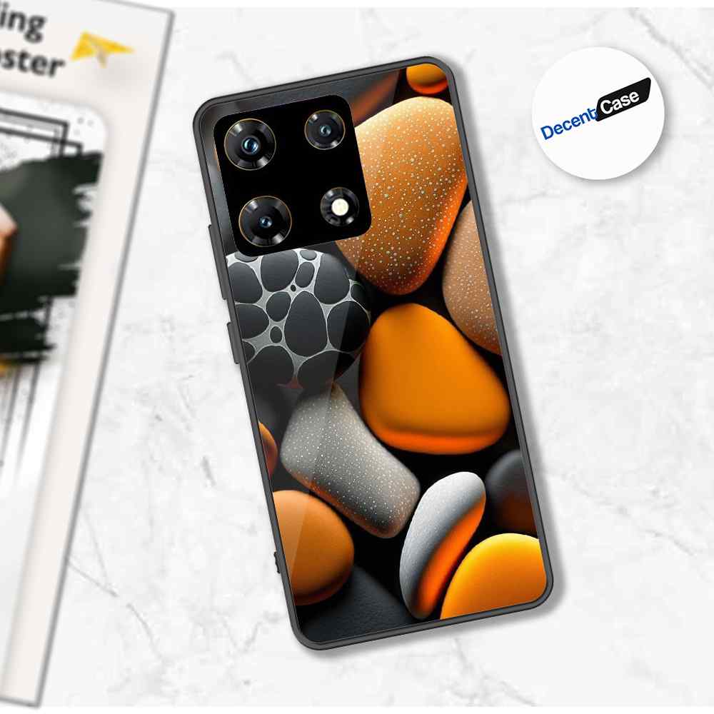 Infinix Note 30 Pro Cover - 3D Pebble Design - HQ Ultra Shine Premium Metal Phone Case