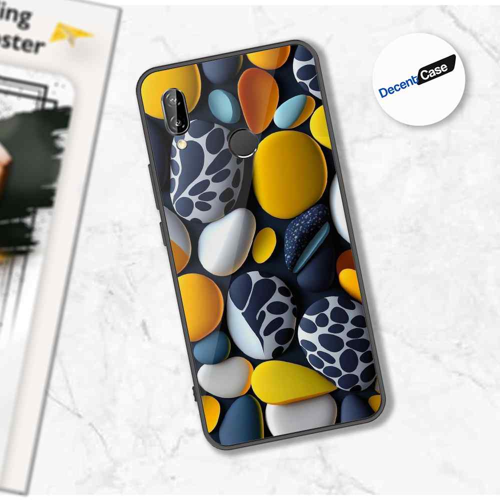 Huawei P20 Lite Cover - 3D Pebble Design - HQ Ultra Shine Premium Metal Phone Case