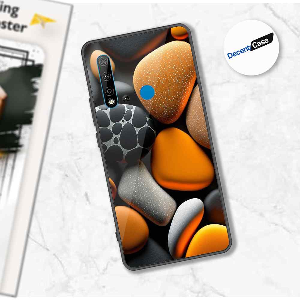 Huawei P20 Lite 2019 Cover - 3D Pebble Design - HQ Ultra Shine Premium Metal Phone Case