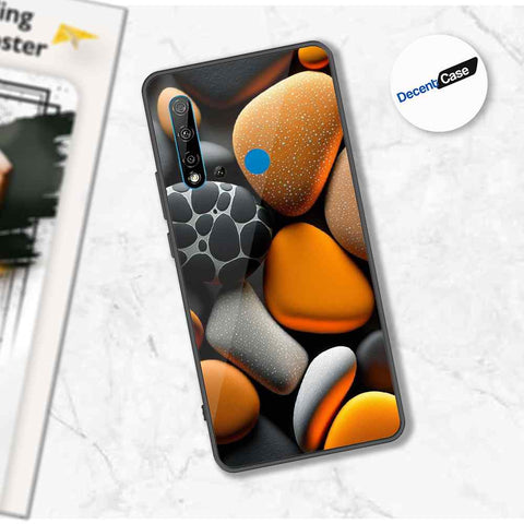 Huawei P20 Lite 2019 Cover - 3D Pebble Design - HQ Ultra Shine Premium Metal Phone Case