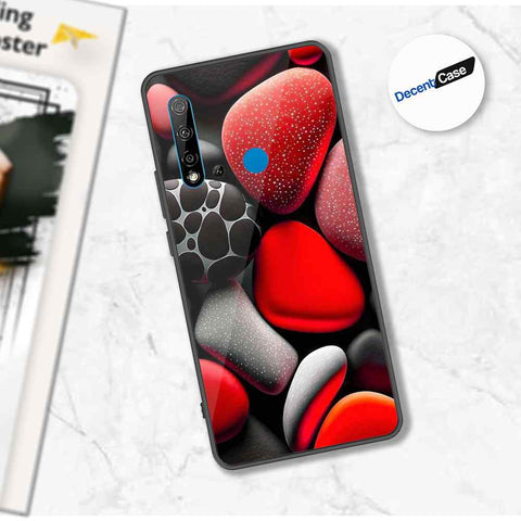 Huawei P20 Lite 2019 Cover - 3D Pebble Design - HQ Ultra Shine Premium Metal Phone Case