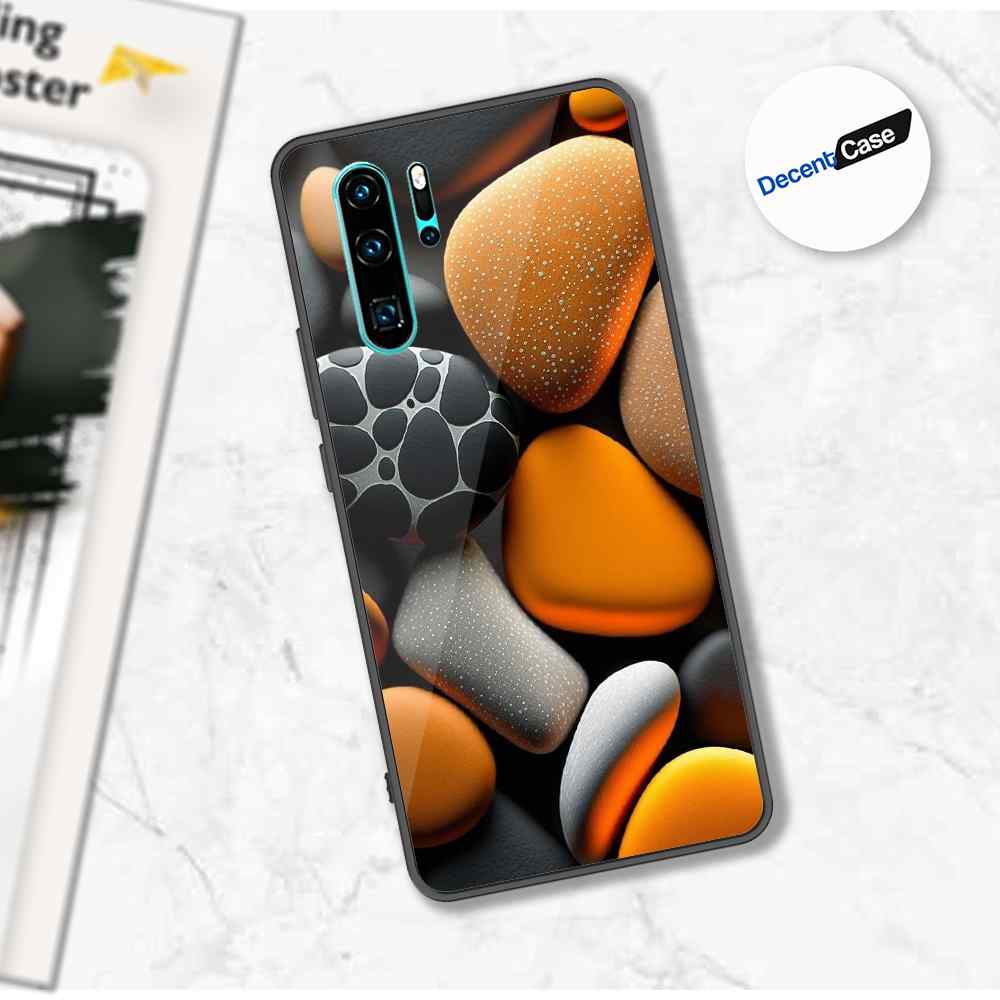 Huawei P30 Pro Cover - 3D Pebble Design - HQ Ultra Shine Premium Metal Phone Case