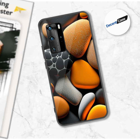 Huawei P40 Pro  Cover - 3D Pebble Design - HQ Ultra Shine Premium Metal Phone Case