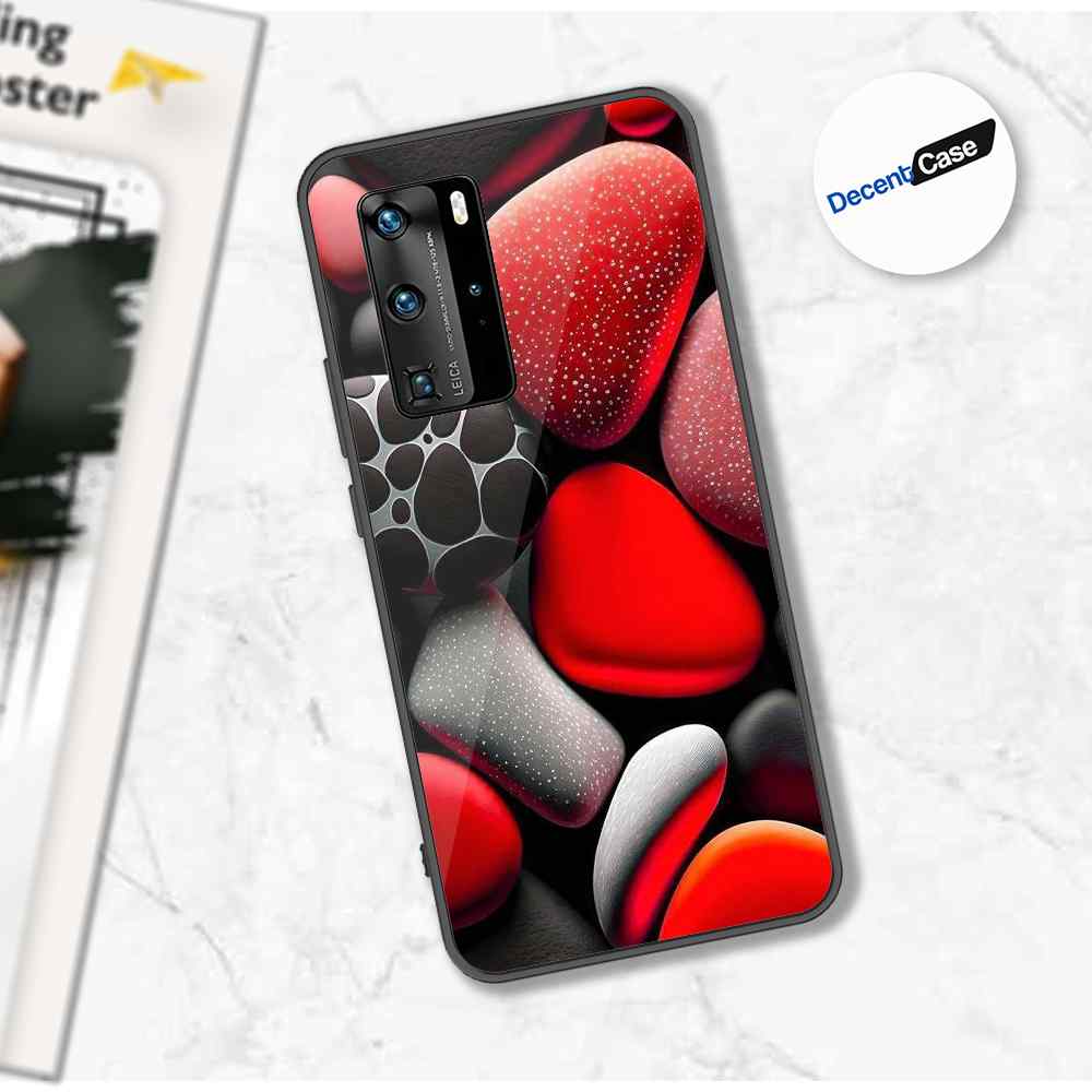 Huawei P40 Pro  Cover - 3D Pebble Design - HQ Ultra Shine Premium Metal Phone Case