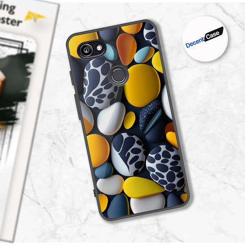 Google Pixel 3 Cover - 3D Pebble Design - HQ Ultra Shine Premium Metal Phone Case