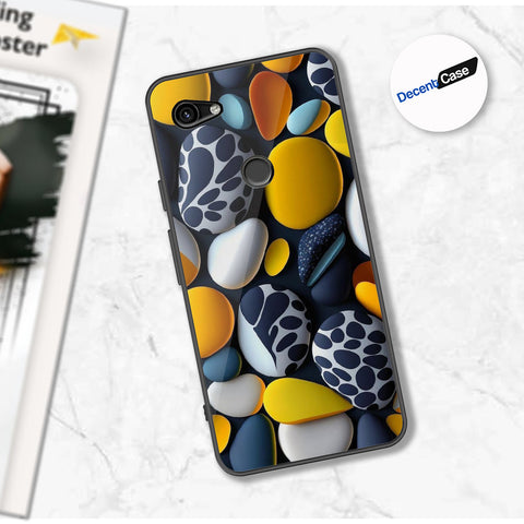 Google Pixel 3a Cover - 3D Pebble Design - HQ Ultra Shine Premium Metal Phone Case