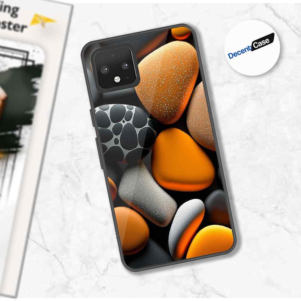 Google Pixel 4 Cover - 3D Pebble Design - HQ Ultra Shine Premium Metal Phone Case
