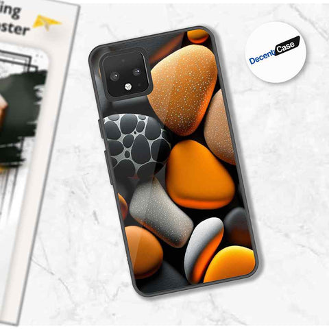 Google Pixel 4 Cover - 3D Pebble Design - HQ Ultra Shine Premium Metal Phone Case
