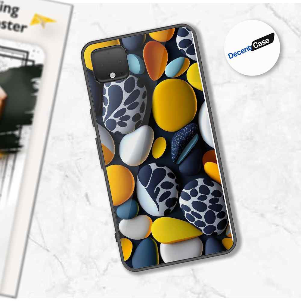 Google Pixel 4 XL Cover - 3D Pebble Design - HQ Ultra Shine Premium Metal Phone Case